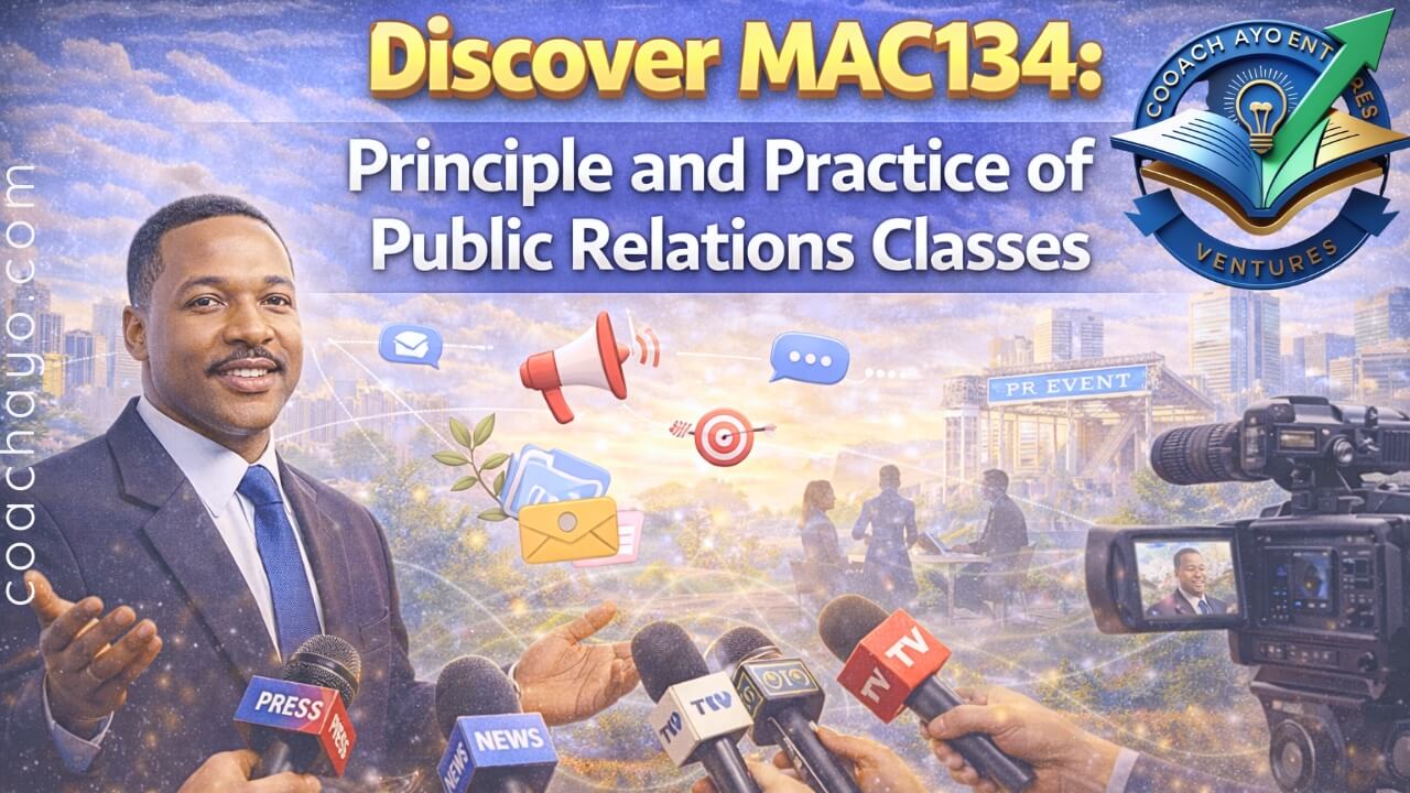 Discover MAC134: Principle and Practice of Public Relations Classes