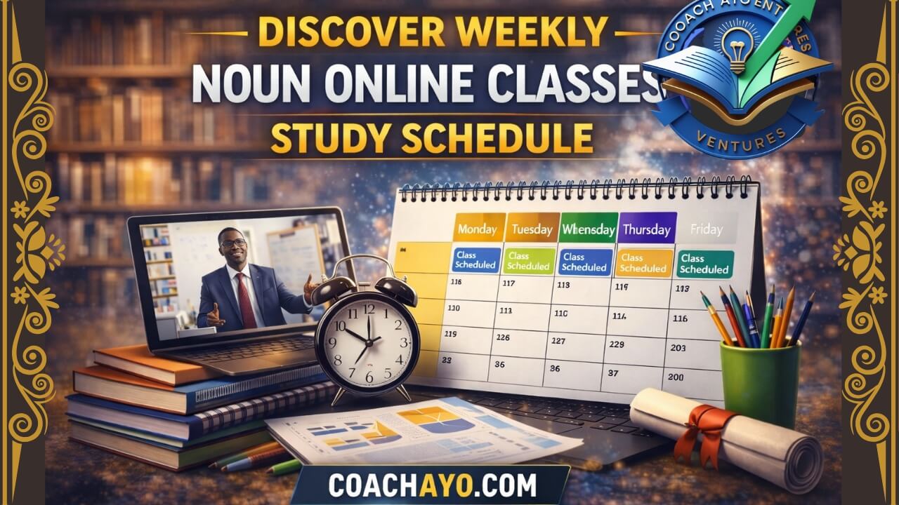 Discover Weekly NOUN Online Classes Study Schedule