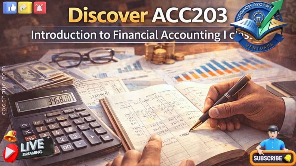 Discover ACC203: Introduction to Financial Accounting I Classes