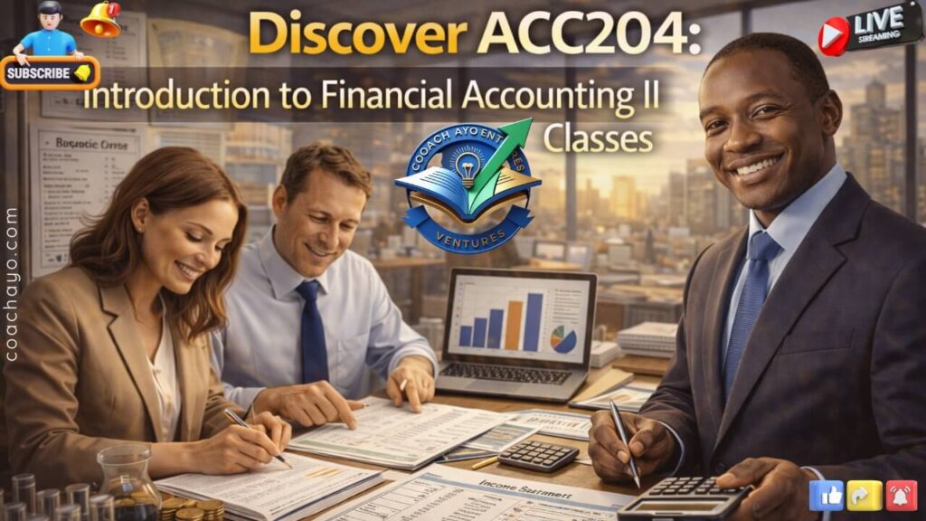 Discover ACC204: Introduction to Financial Accounting II Classes