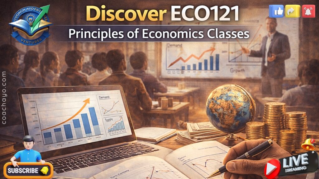 Discover ECO121: Principles of Economics Classes
