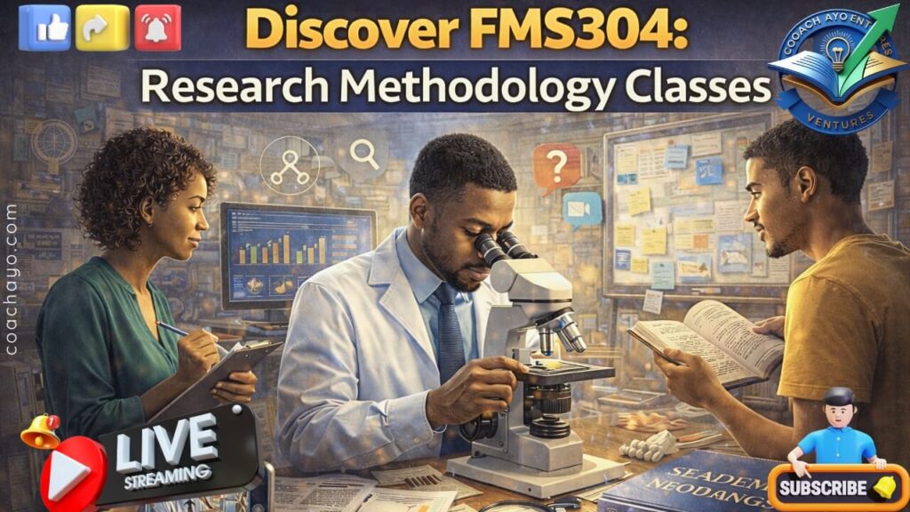 Discover FMS304: Research Methodology Classes
