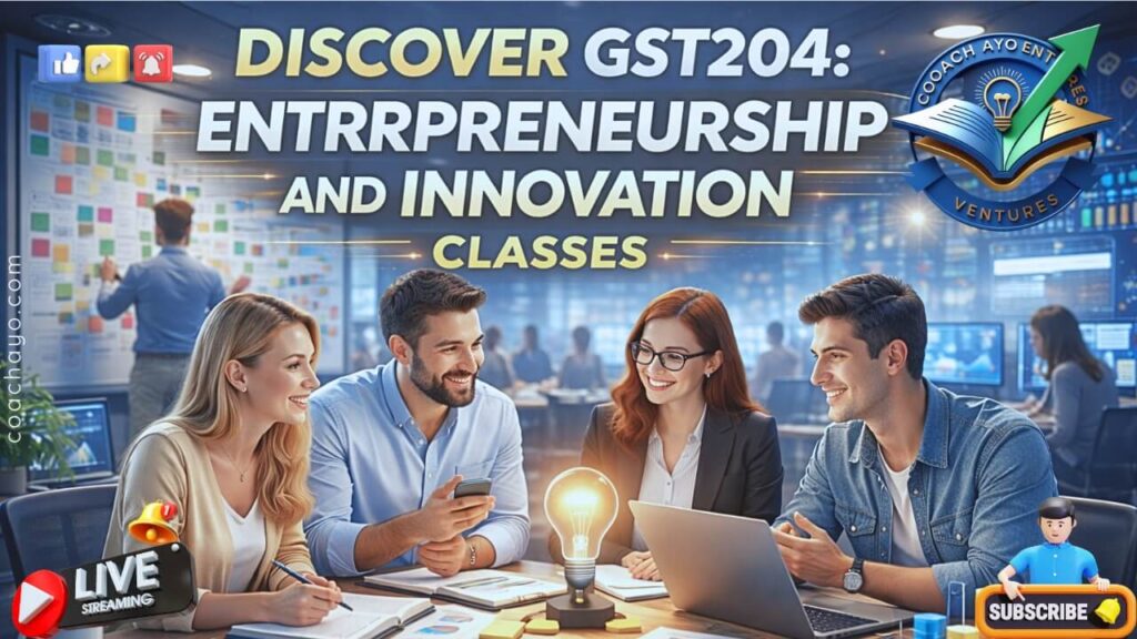 Discover GST204: Entrepreneurship and Innovation Classes