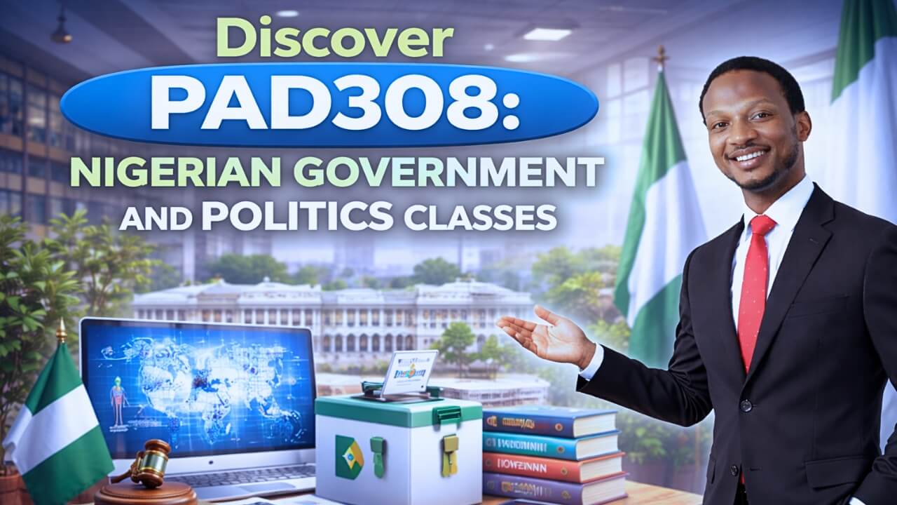 Discover PAD308: Nigerian Government and Politics classes