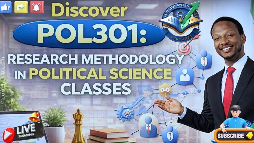 Discover POL301: Research Methodology in Political Science classes