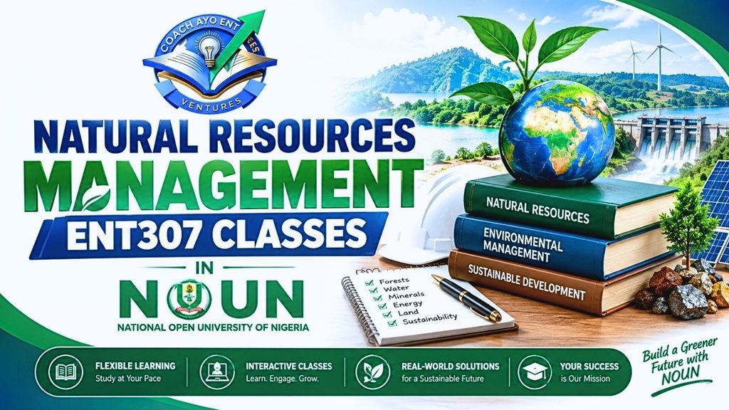 Natural Resources Management ENT307 Classes